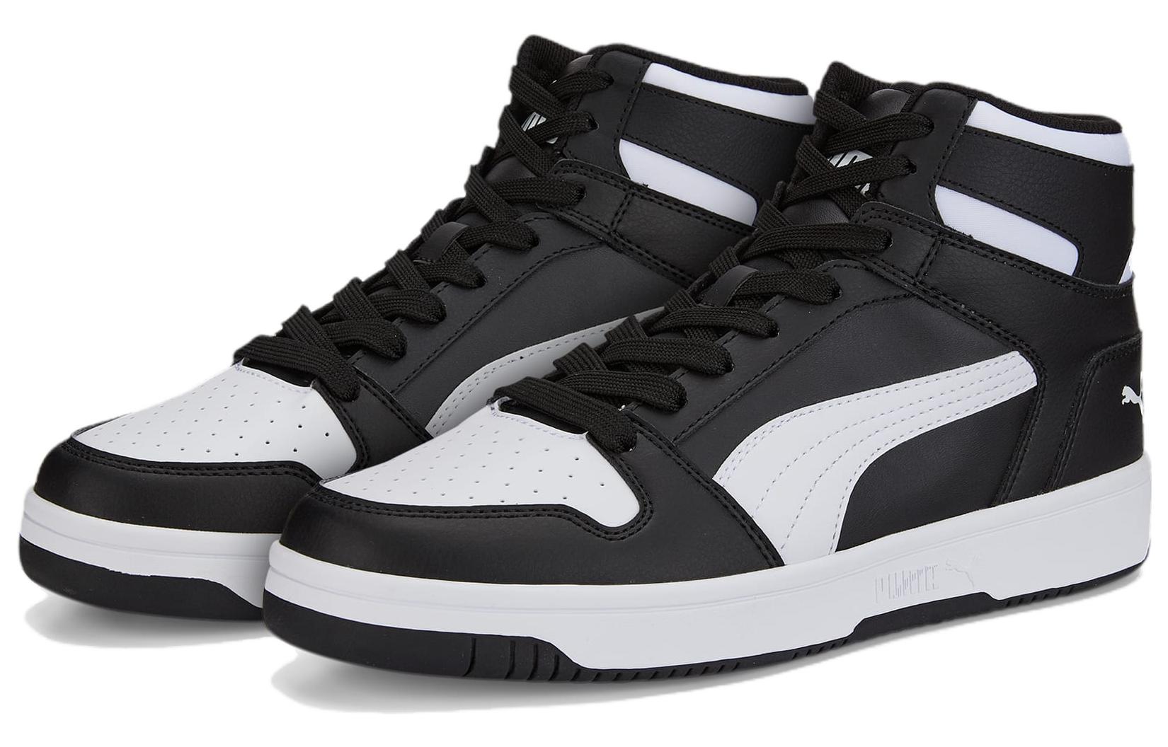 Puma Rebound Layup High Top Sneakers 'Black White' 圖 3