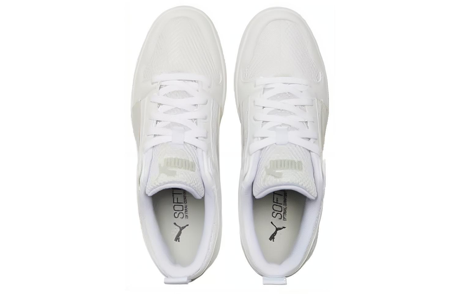 Lookbook プーマ リバウンド レイアップ LO メッシュ 白/グレー 370914-06