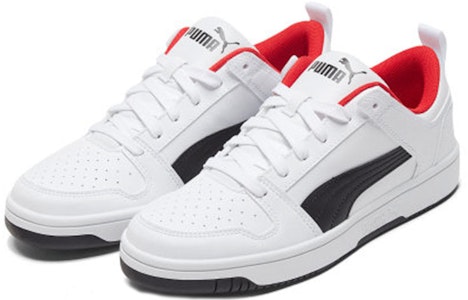 彪马 REBOUND LAYUP LO SL '白黑红'运动鞋 369866-01 Lookbook 彪马 REBOUND LAYUP LO SL '白黑红'运动鞋 369866-01