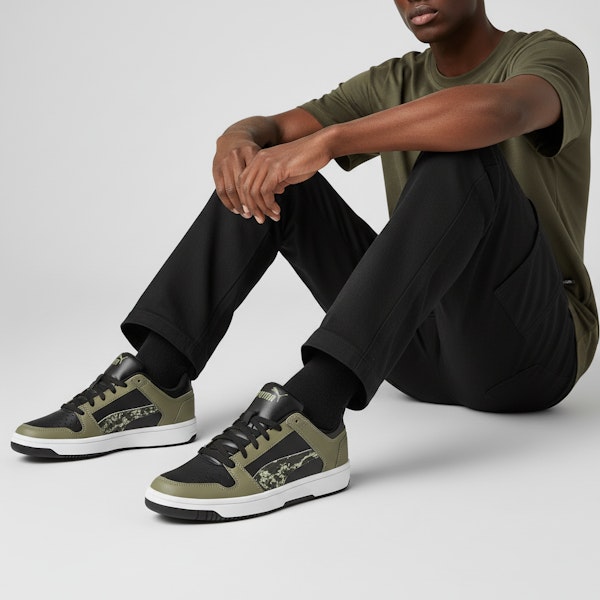 Puma Rebound Layup Locamo Kasual Sneakers Hitam/Hijau/Putih 368876-02 Order Puma Rebound Layup Locamo Kasual Sneakers Hitam/Hijau/Putih 368876-02