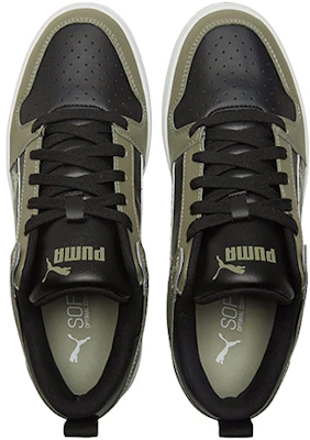 Puma Rebound Layup Locamo Kasual Sneakers Hitam/Hijau/Putih 368876-02 Details for Puma Rebound Layup Locamo Kasual Sneakers Hitam/Hijau/Putih 368876-02