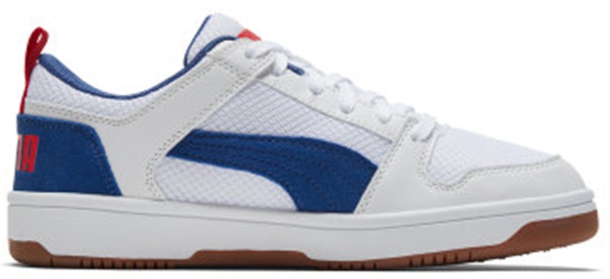 彪马 Rebound Layup Lo 白蓝低帮篮球鞋 370914-01 Order 彪马 Rebound Layup Lo 白蓝低帮篮球鞋 370914-01
