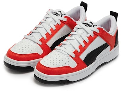 Puma 反弹扣篮低帮SL 红黑白 篮球鞋 369866-20 Lookbook Puma 反弹扣篮低帮SL 红黑白 篮球鞋 369866-20