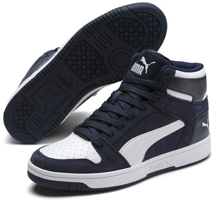 PUMA Rebound Layup SD 中幫籃球鞋 男款 深藍 Lookbook PUMA Rebound Layup SD 中幫籃球鞋 男款 深藍