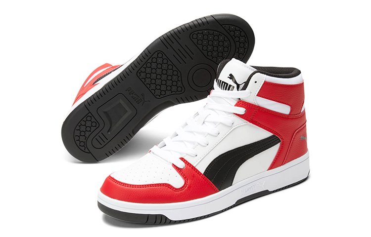 Lookbook Puma Rebound LayUp SL 'White High Risk Red' 369573-14