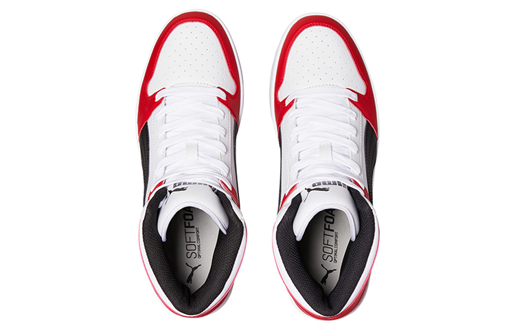 Shop Puma Rebound LayUp SL 'White High Risk Red' 369573-14
