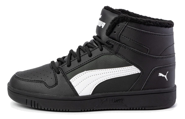 Buy 彪马 Rebound Layup SL 毛绒板鞋 '黑白' 369830-01