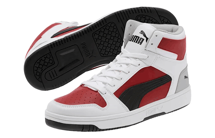 Puma Rebound Layup Sneakers 'Black White Red' 圖 4