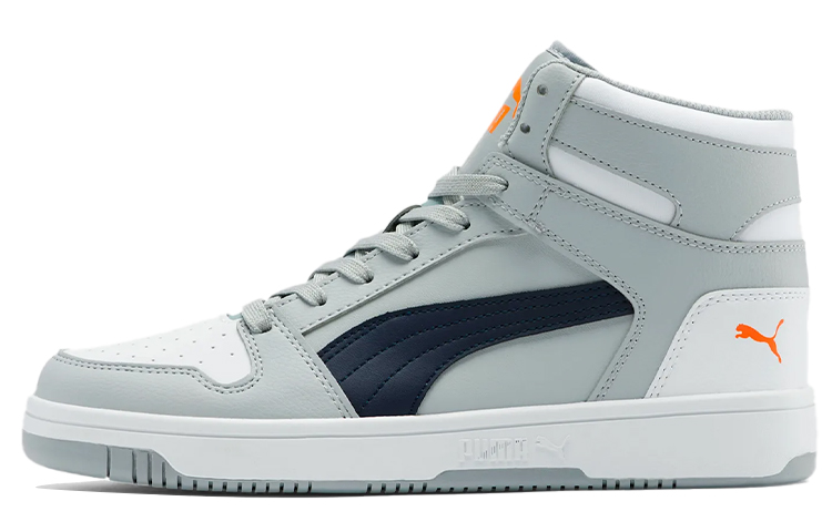 Buy PUMA Rebound Layup 防滑耐磨 高筒 實戰籃球鞋 男女同款 白灰