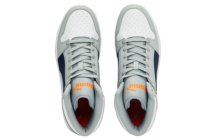 Lookbook PUMA Rebound Layup 防滑耐磨 高筒 實戰籃球鞋 男女同款 白灰