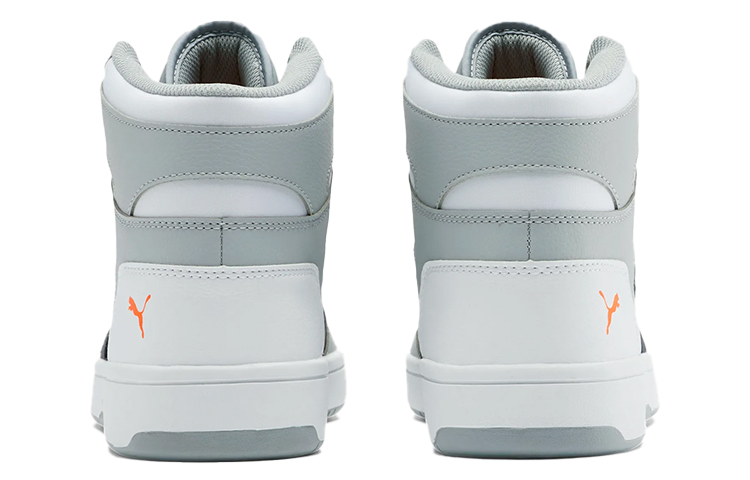 Shop PUMA Rebound Layup 防滑耐磨 高筒 實戰籃球鞋 男女同款 白灰
