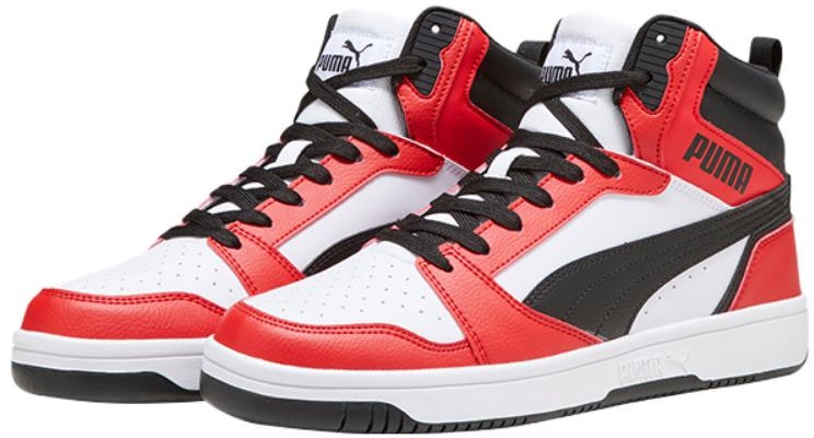 PUMA 抗震防滑耐磨 中筒 板鞋 男女款 紅色 Lookbook PUMA 抗震防滑耐磨 中筒 板鞋 男女款 紅色