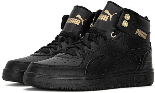 PUMA REBOUND Rugged 輕便防滑耐磨 高幫 板鞋 男女同款 黑色 Lookbook PUMA REBOUND Rugged 輕便防滑耐磨 高幫 板鞋 男女同款 黑色