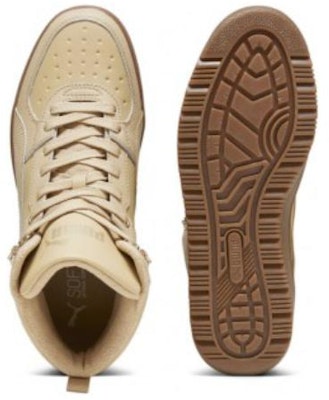 PUMA REBOUND Rugged 舒適 耐磨 高筒 板鞋 男女同款 黃色 Shop PUMA REBOUND Rugged 舒適 耐磨 高筒 板鞋 男女同款 黃色