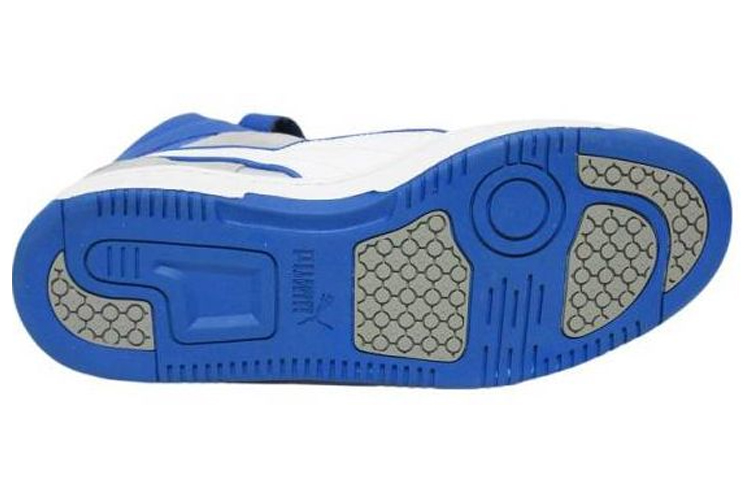 Shop 彪馬 Rebound Street 輕便透氣高筒休閒板鞋 灰藍