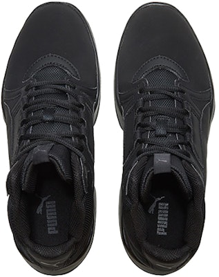 Puma Rebound Street Black Mid Sneakers 362072-03 Shop Puma Rebound Street Black Mid Sneakers 362072-03