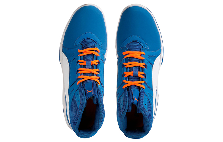 Lookbook 彪马 Rebound Street Evo 蓝白橙色魔术贴鞋 364861-07