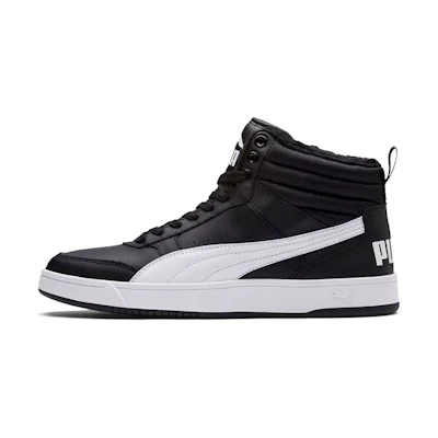 (W) Puma Rebound Street V2 Fur 'Black White'