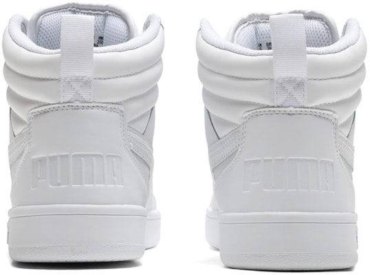PUMA REBOUND Street v2 皮革 防滑耐磨 高筒 滑板鞋 男女皆宜 純白 Purchase PUMA REBOUND Street v2 皮革 防滑耐磨 高筒 滑板鞋 男女皆宜 純白