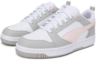 PUMA REBOUND v6耐磨透氣 低筒 板鞋 男女款 灰白 Lookbook PUMA REBOUND v6耐磨透氣 低筒 板鞋 男女款 灰白