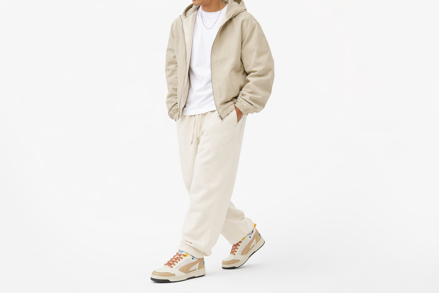 Order Puma Rebound V6 Low ''Wit Khaki'' 393581-02