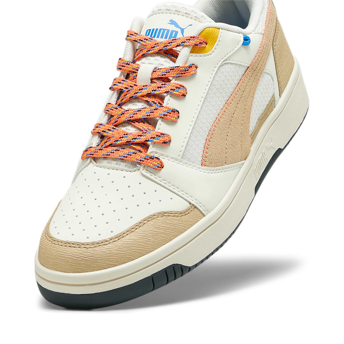 Shop PUMA 舒適耐磨 防滑 低筒 帆布鞋 男女同款 卡其色