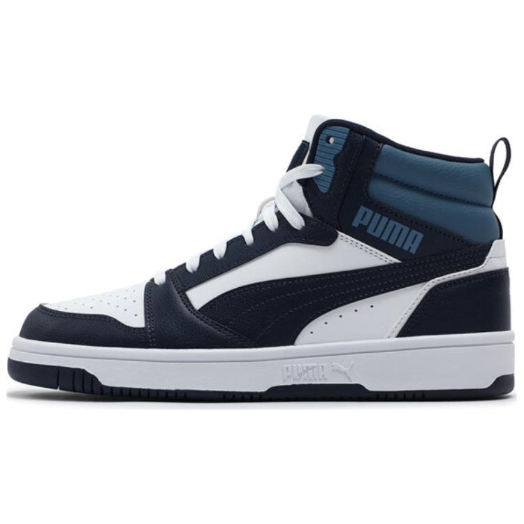 Puma Rebound V6 Mid Black Blue Casual Sneaker 392326-28