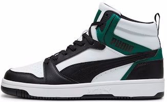 Puma Rebound v6 Sneakers 'Black White Green' 392326-16 Puma Rebound v6 Sneakers 'Black White Green' 392326-16