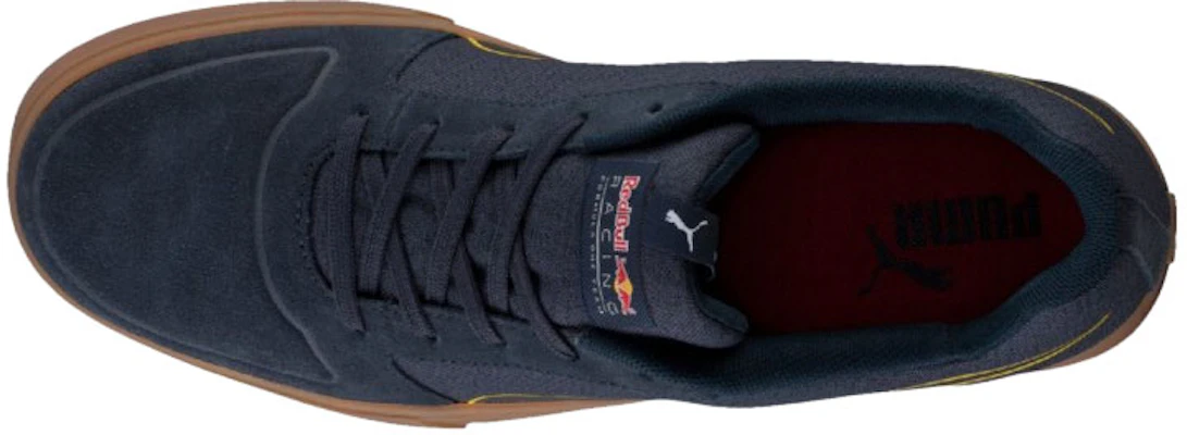 Puma Red Bull 賽車翼系列 麂皮 防滑耐磨 低筒休閒板鞋 深藍 Shop Puma Red Bull 賽車翼系列 麂皮 防滑耐磨 低筒休閒板鞋 深藍