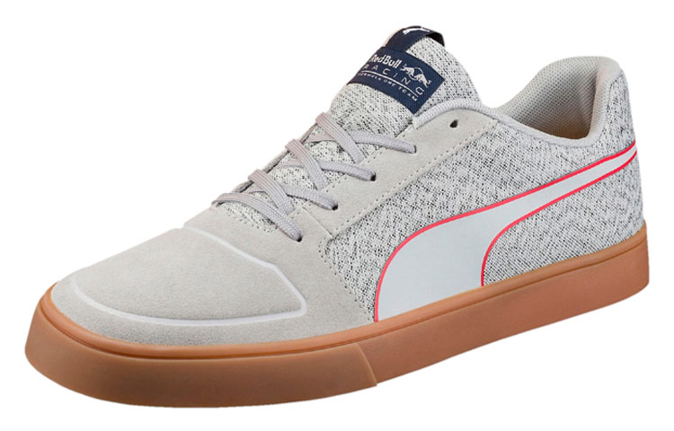 Lookbook Puma Red Bull Racing Wings Bulk Suede 防滑耐磨 低筒休閒板鞋 灰