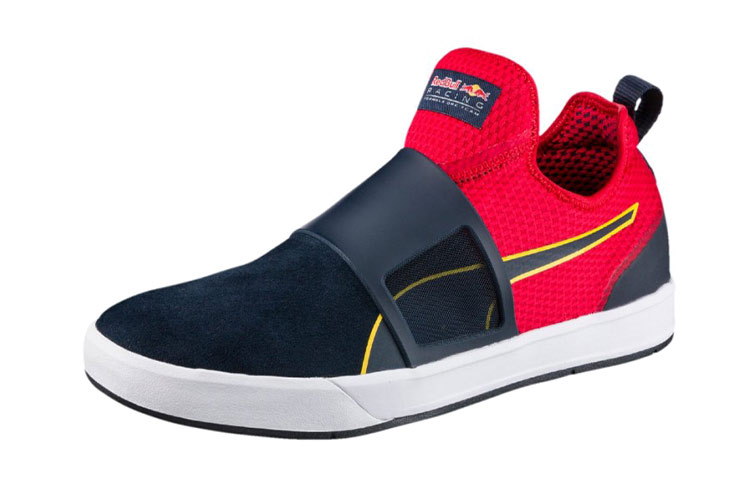 Lookbook Puma 紅牛賽車 輕便減震防滑 低幫休閒板鞋 紅藍
