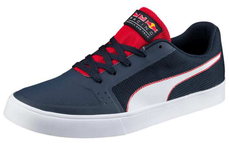 Lookbook 紅牛 x Puma Racing Wings 聯名 防滑耐磨 低筒休閒板鞋 深藍