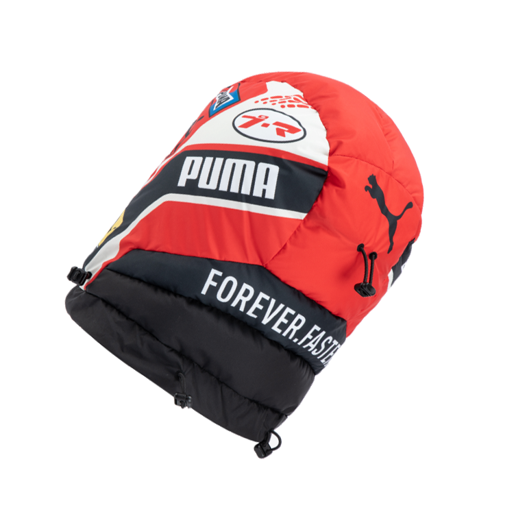 Shop 푸마 레드 프린트 폴리에스터 모자 유니섹스 커플 스타일 101617_02588602 10161702588602