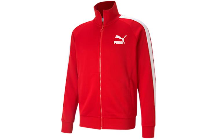 Puma Red Retro Track Jacket with Stand-Up Collar 530094-11