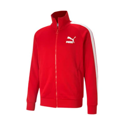 Puma Red Retro Track Jacket with Stand-Up Collar 530094-11