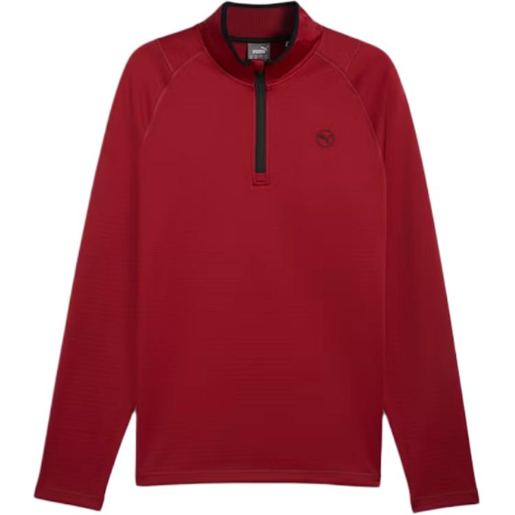 Puma Red Stand Collar Pullover Jacket Stylish Casual Essential 626982-06
