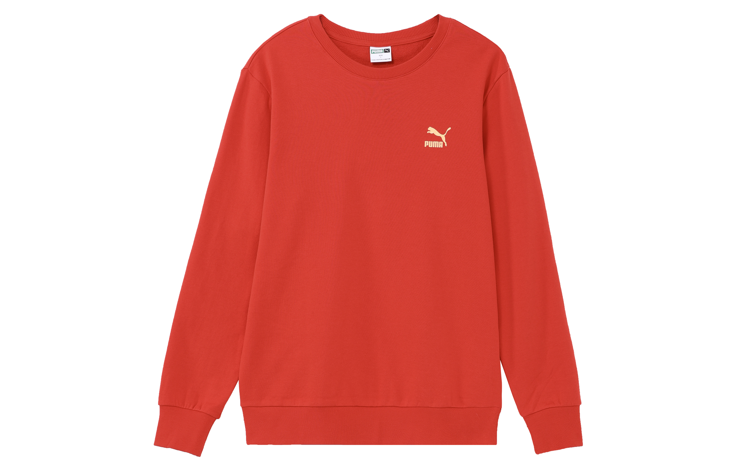 Puma Red Unisex Crewneck Long Sleeve Casual Sweatshirt 625825-11