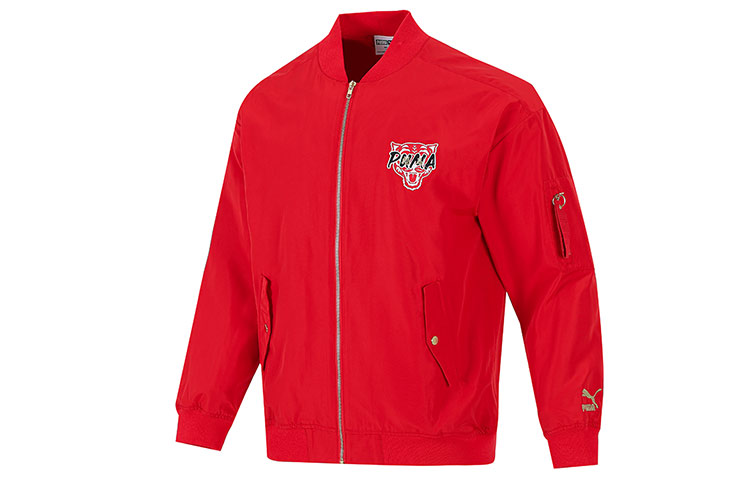 Puma Red Windbreaker Casual Jacket 534668-11