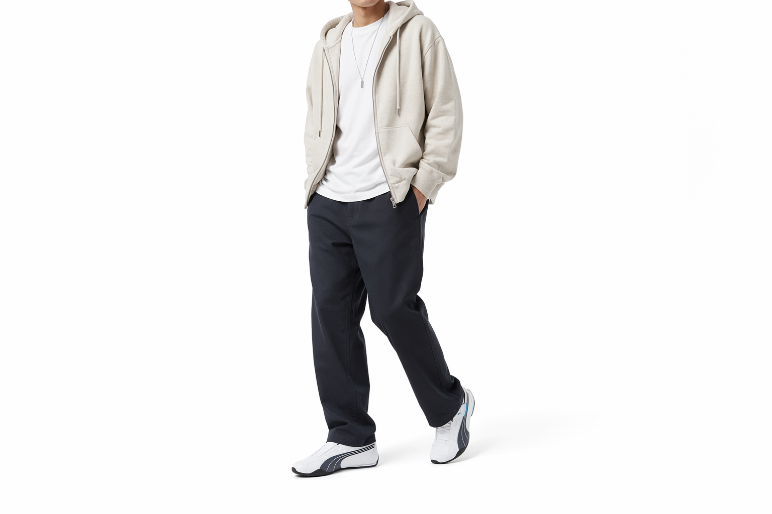 Order プーマ レッドン ムーブ 白/黒 (Puma Redon Move Shiro/Kuro) 185999-06