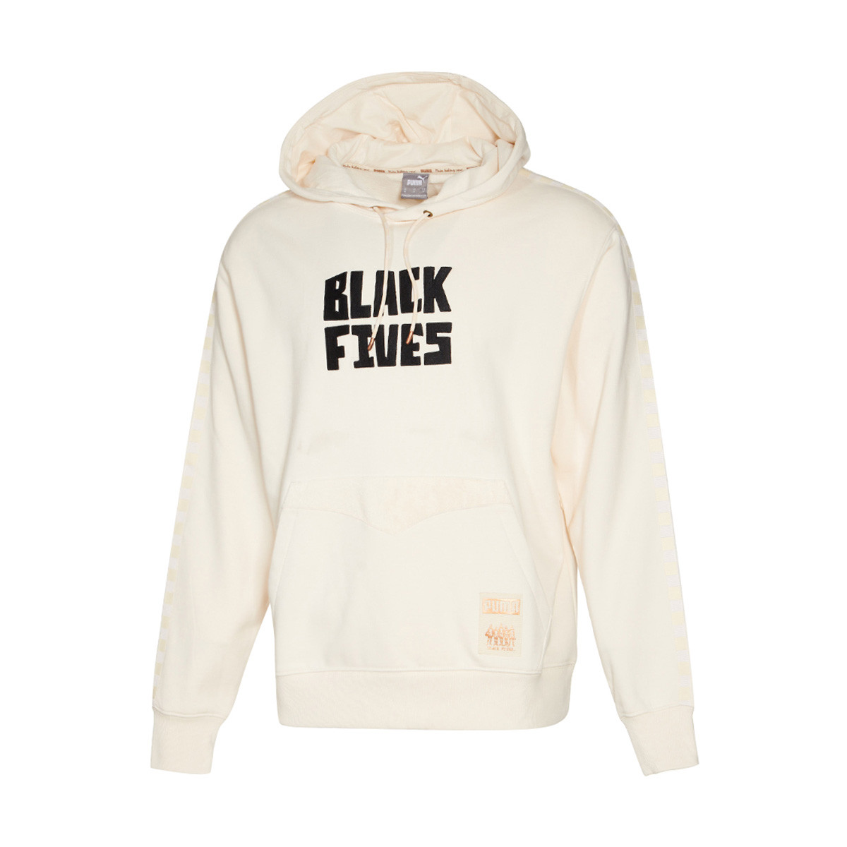 Puma Relaxed Fit Hooded Sweatshirt in Natural Cotton Blend 532073-01