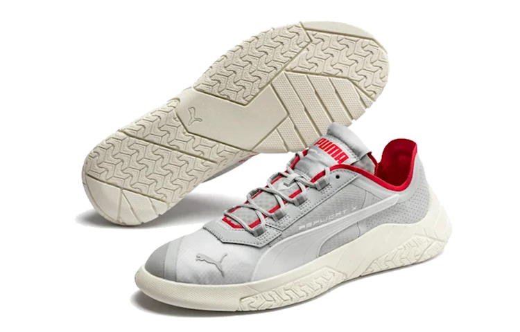 Lookbook Puma Replicat-X Suede Tech 'Grey Red' 372105-01