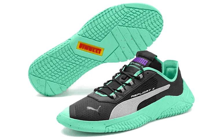 Lookbook Puma Replicat-X Training shoes 'Black Green' 339860-01