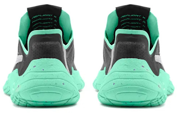 Shop Puma Replicat-X Training shoes 'Black Green' 339860-01