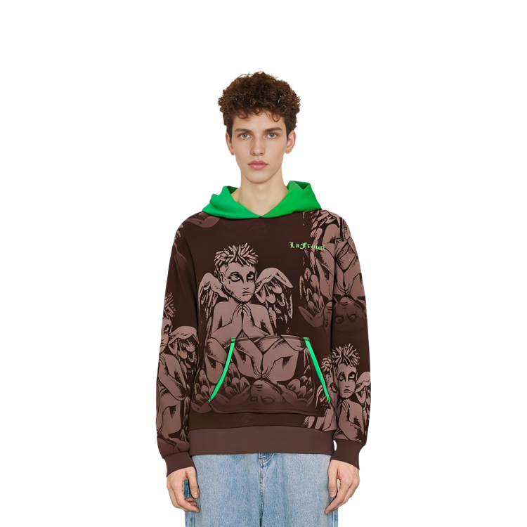 Shop Puma 復古美式撞色連帽長袖衛衣 625664-01