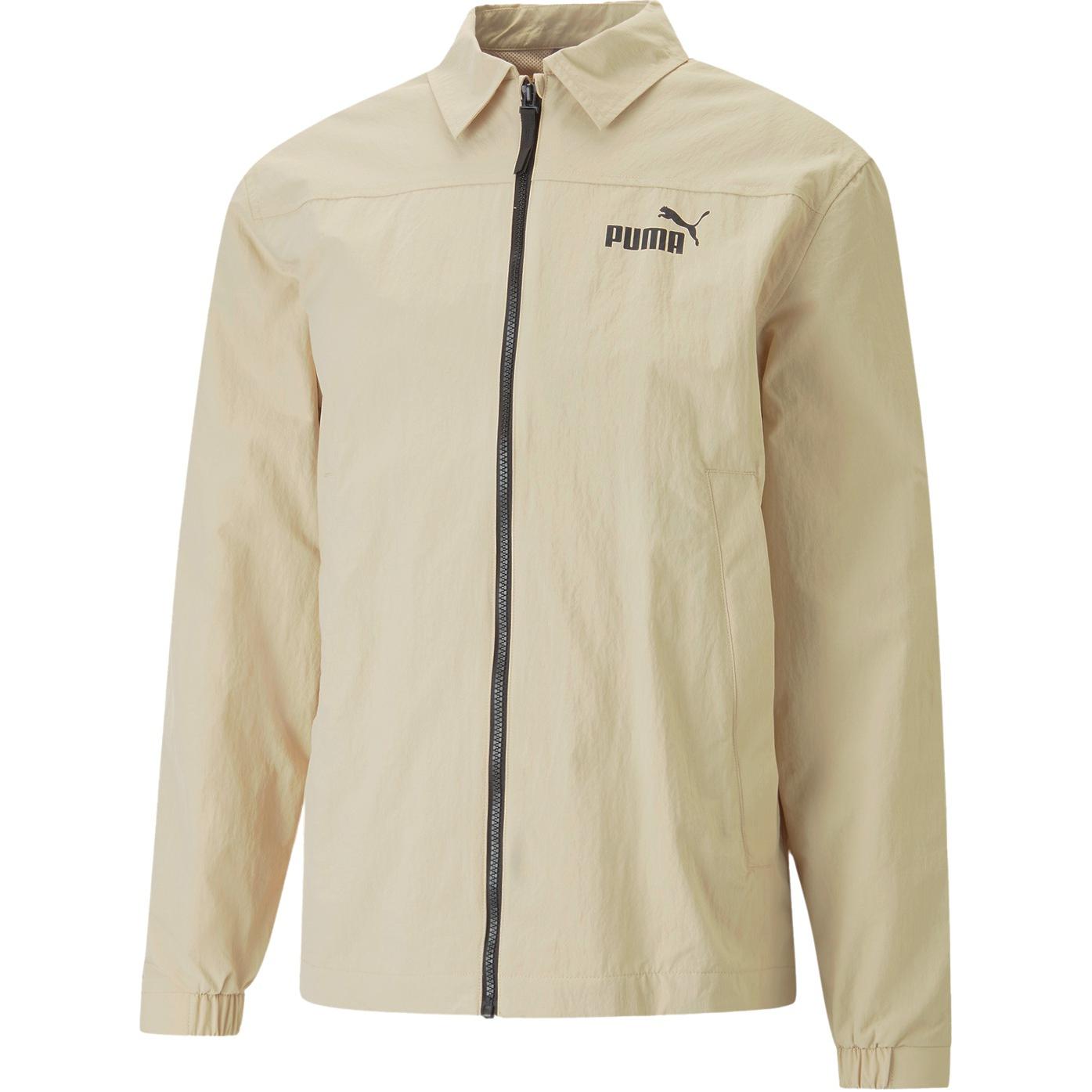 Puma Retro Casual Stand Collar Jacket Oatmeal Color 675591-390460