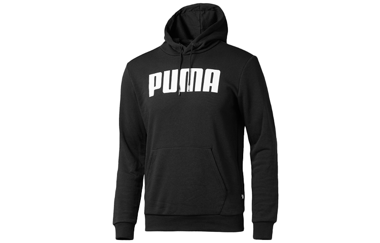 Puma Retro Color-Block Logo Hoodie - Black 855201-01