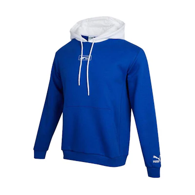 Puma Retro Colorblock Hoodie with Logo Embroidery - Blue 539725-84