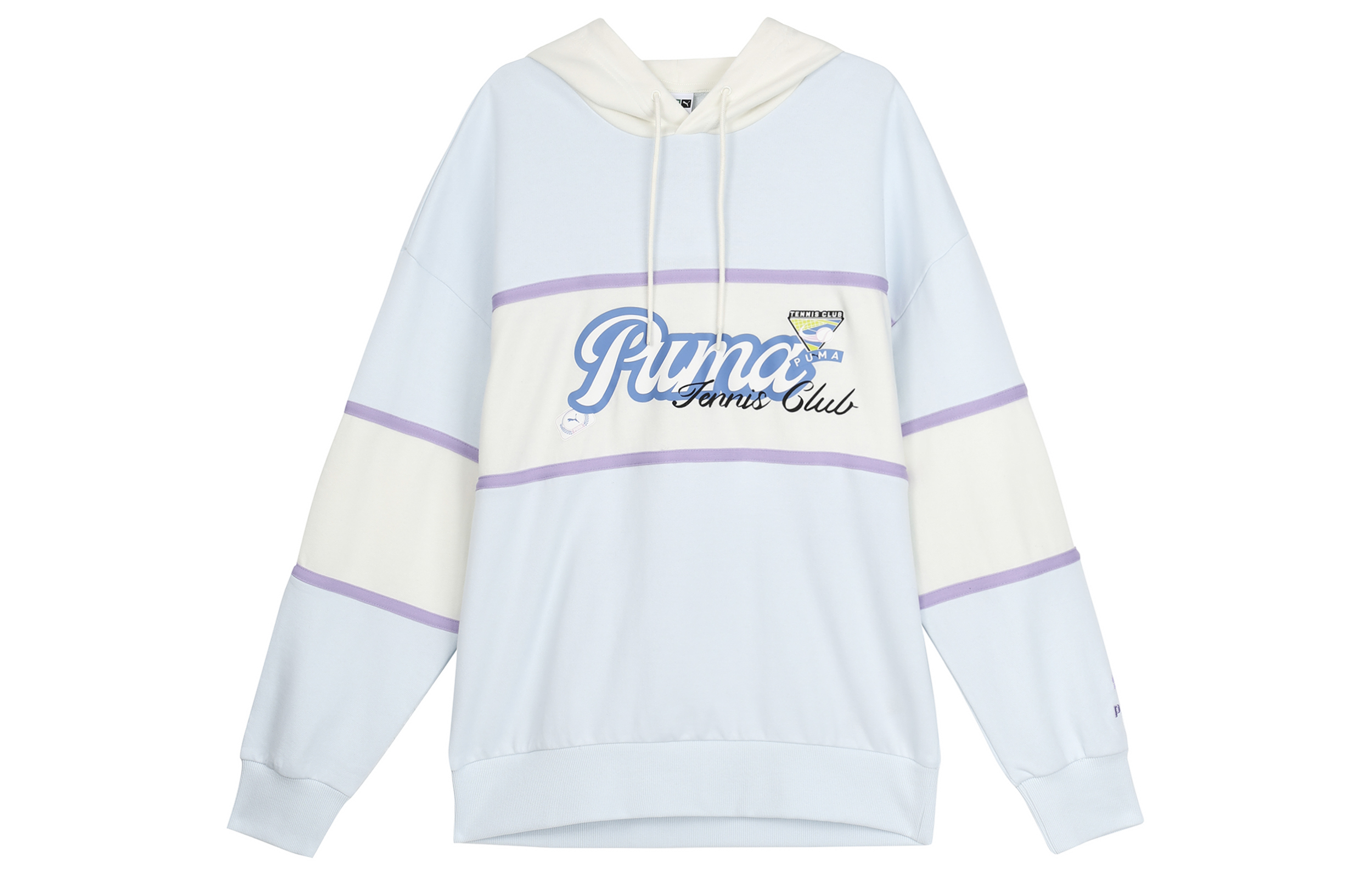 Puma Retro Colorblock Logo Hoodie Light Blue 625800-23
