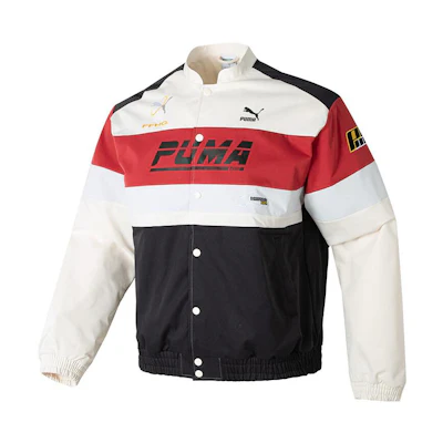 Puma Retro Colorblock Track Jacket Unisex Black/Red 625815-01