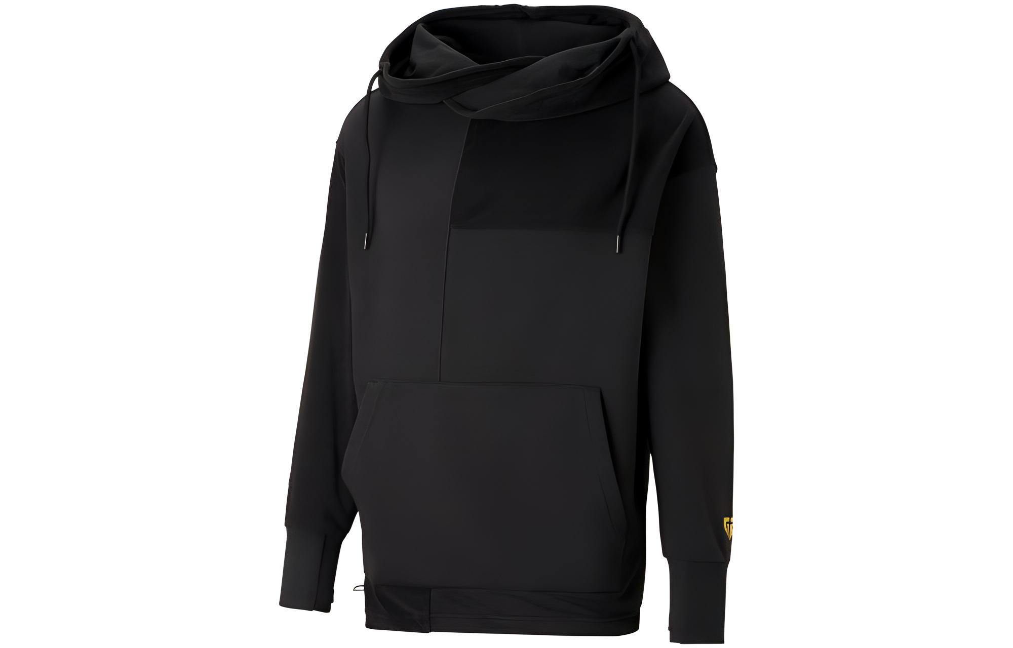 Puma Retro Esports GenG Gaming Hoodie Black Unisex Long Sleeve with Logo 539010-01